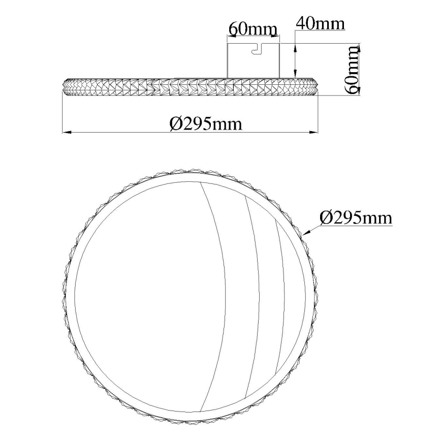 Globo - LED stropné svietidlo LED/12W/230V 3000/4000/6000K priemer 29,5 cm zlaté