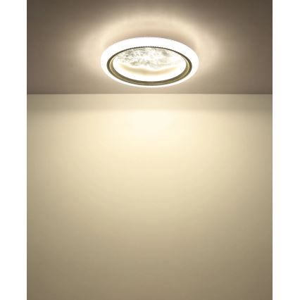 Globo - LED stropné svietidlo LED/28W/230V 3000/4000/6500K pr. 39,5 cm strieborné