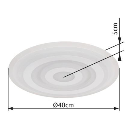 Globo - LED Stropné svietidlo LED/20W/230V 2700K/6500K pr. 40 cm