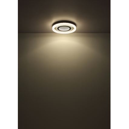 Globo - LED Stmievateľné stropné svietidlo LED/48W/230V 2700-6000K pr. 48 cm antracit + diaľkové ovládanie