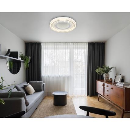 Globo - LED Stmievateľné stropné svietidlo LED/48W/230V 2700-6000K pr. 48 cm biela + diaľkové ovládanie