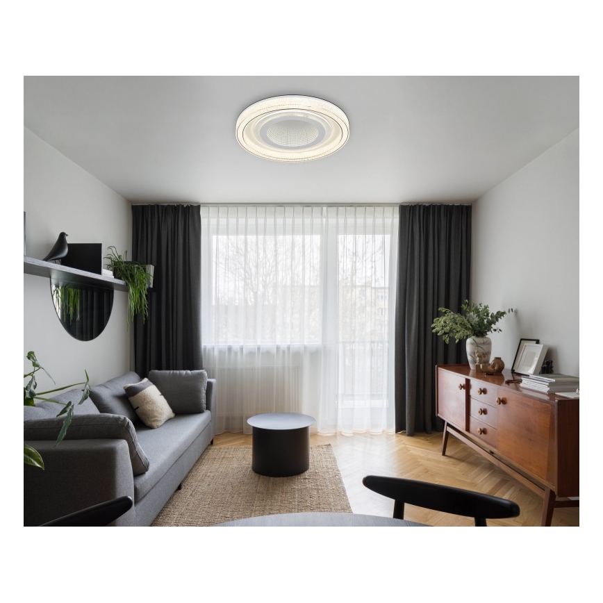 Globo - LED Stmievateľné stropné svietidlo LED/48W/230V 2700-6000K pr. 48 cm biela + diaľkové ovládanie