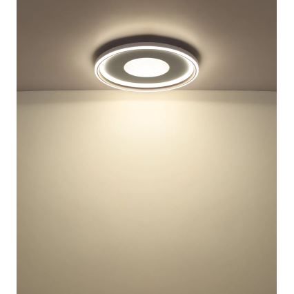 Globo - LED Stmievateľné stropné svietidlo LED/60W/230V 2700-6000K pr. 59 cm biela/krémová + diaľkové ovládanie
