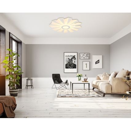Globo - LED Stmievateľné stropné svietidlo LED/58W/230V 2700-6000K pr. 50 cm biela + diaľkové ovládanie
