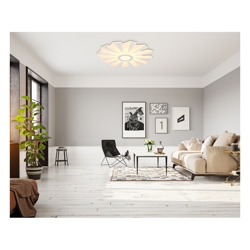 Globo - LED Stmievateľné stropné svietidlo LED/58W/230V 2700-6000K pr. 50 cm biela + diaľkové ovládanie