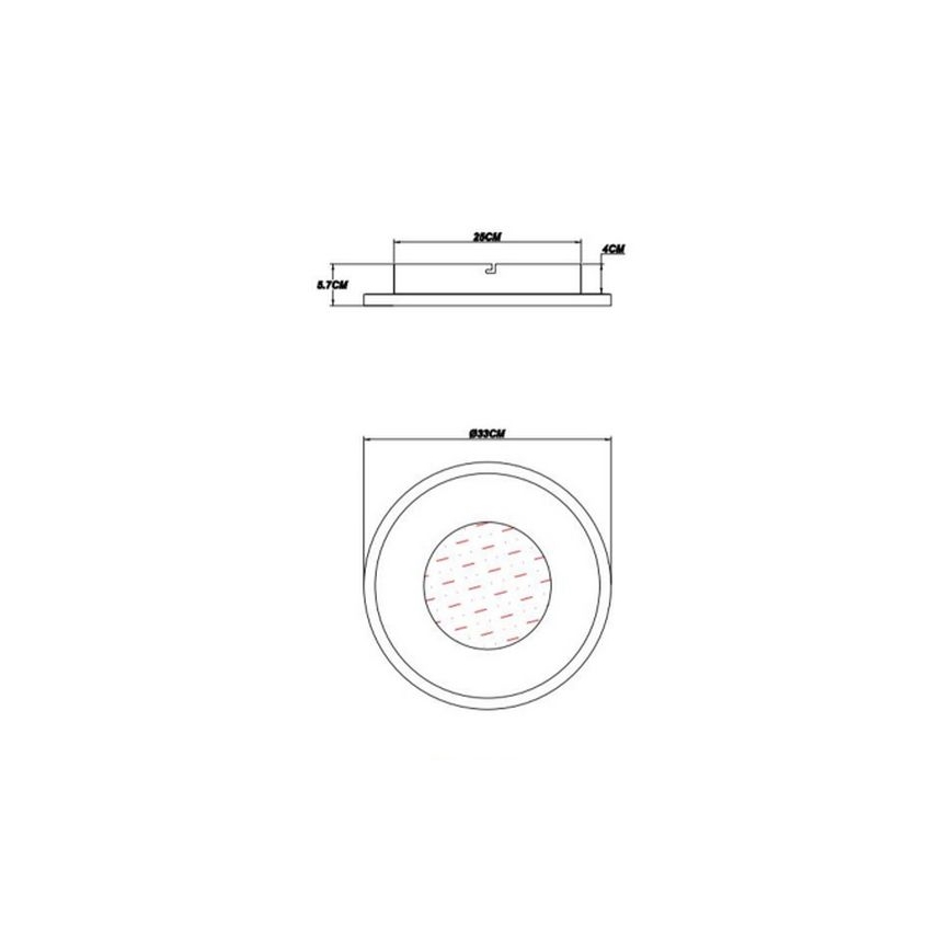 Globo - LED Stropné svietidlo LED/24W/230V 2700/4500/6500K pr. 33 cm