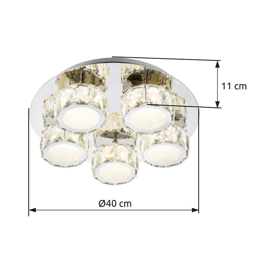Globo - LED Stmievateľné stropné svietidlo LED/40W/230V 4000K pr. 40 cm