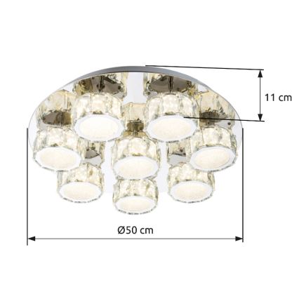 Globo - LED Stmievateľné stropné svietidlo LED/64W/230V 4000K pr. 50 cm