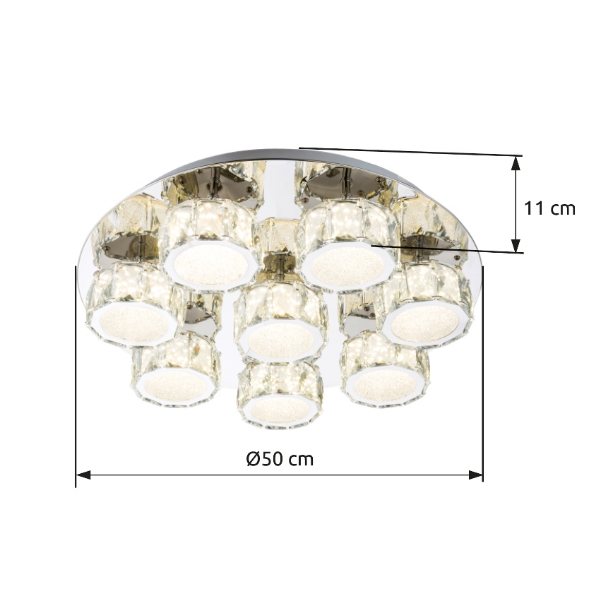 Globo - LED Stmievateľné stropné svietidlo LED/64W/230V 4000K pr. 50 cm