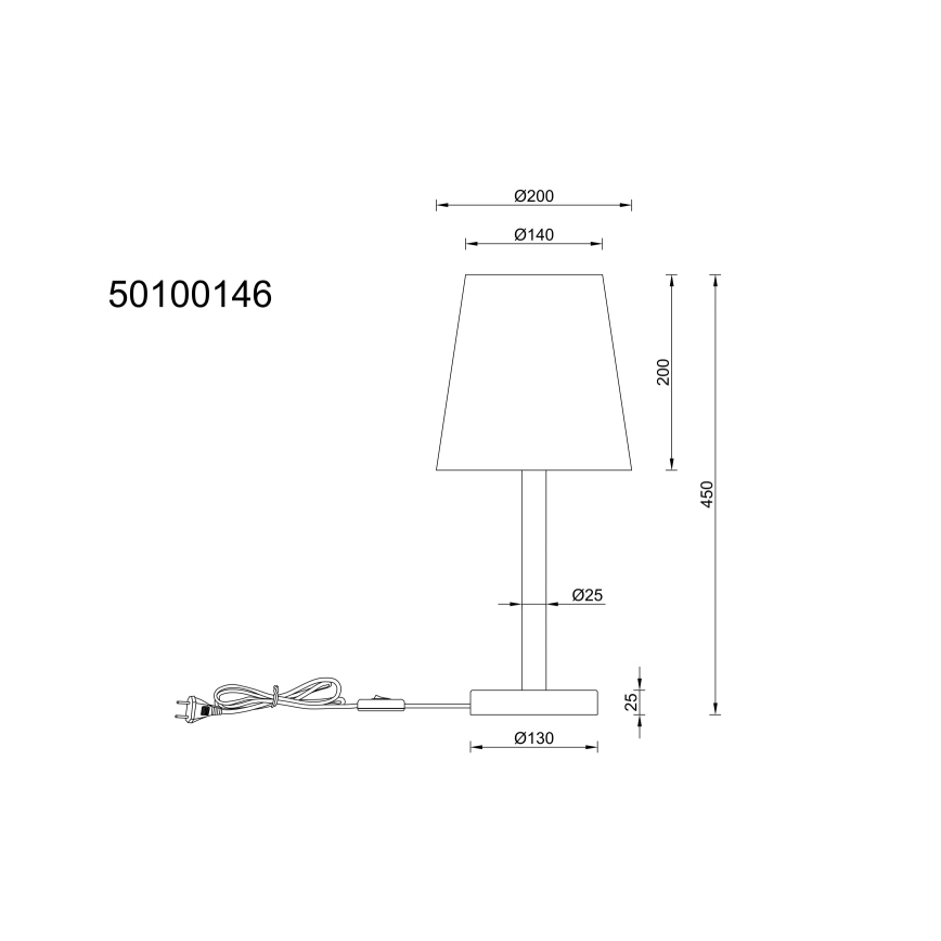 Globo - Stolná lampa 1xE14/25W/230V