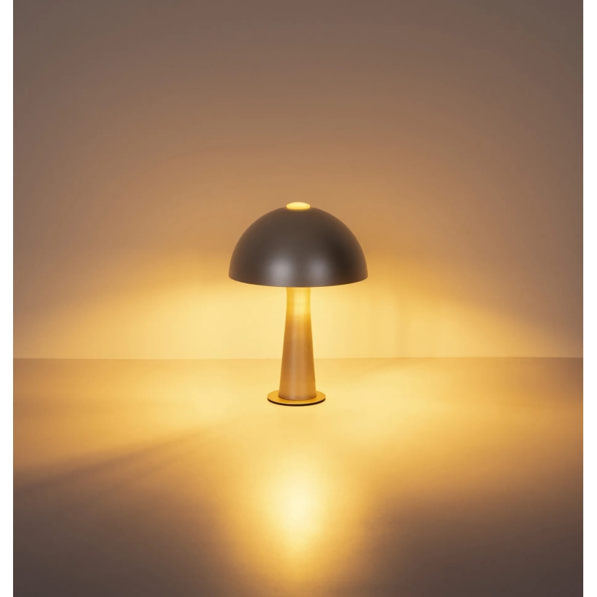 Globo - Stolná lampa 1xE14/25W/230V matný chróm