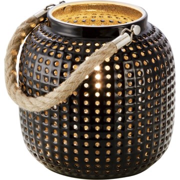 Globo 50770108 - Dekoratívna stolová lampa BOLA 1xE14/40W/230V čierna