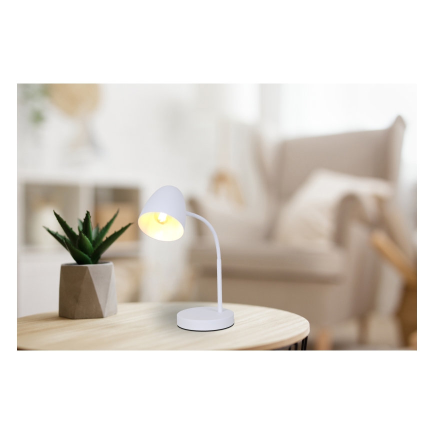 Globo - Stolná lampa 1xE14/25W/230V biela