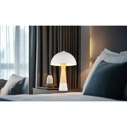 Globo - Stolná lampa 1xE27ILLU/40W/230V béžová