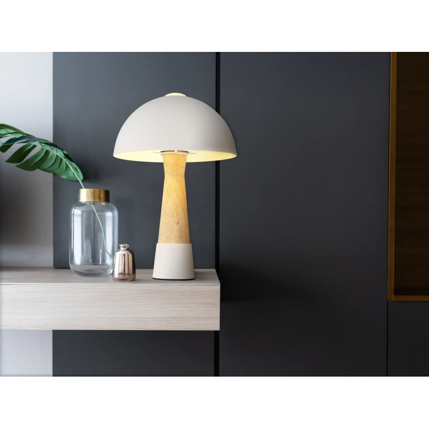 Globo - Stolná lampa 1xE27ILLU/40W/230V béžová