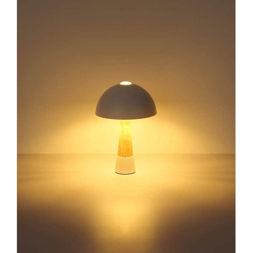Globo - Stolná lampa 1xE27ILLU/40W/230V béžová
