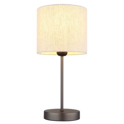 Globo - Stolová lampa 1xE27/25W/230V čierna/béžová