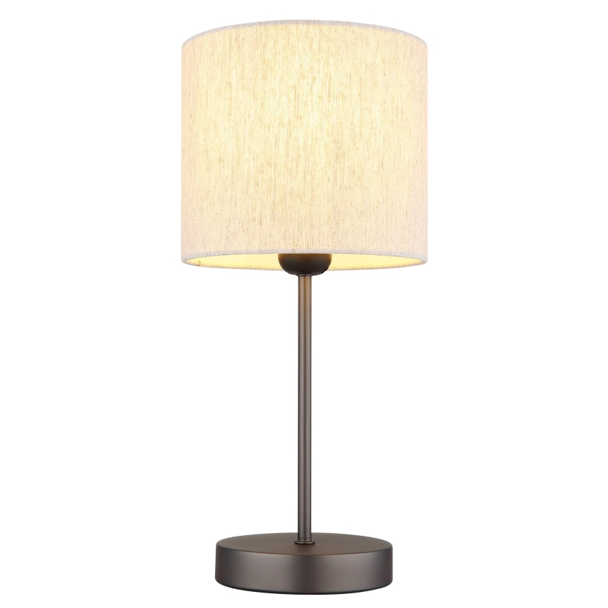 Globo - Stolová lampa 1xE27/25W/230V čierna/béžová