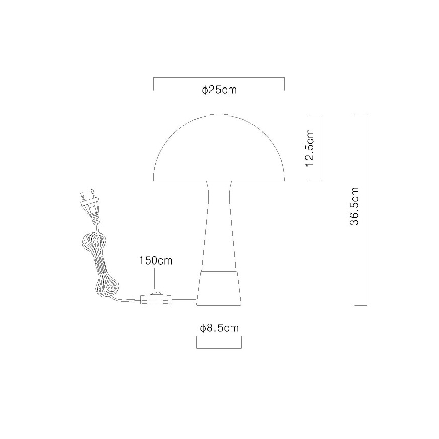 Globo - Stolná lampa 1xE27ILLU/40W/230V zelená