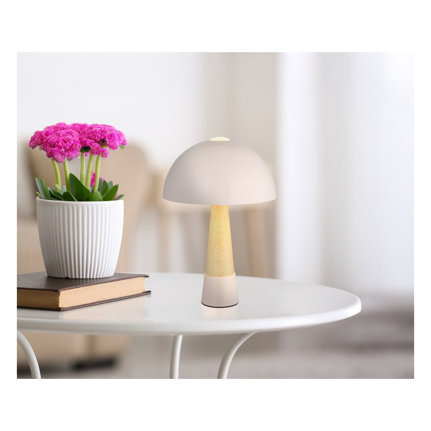 Globo - Stolná lampa 1xE27ILLU/40W/230V béžová