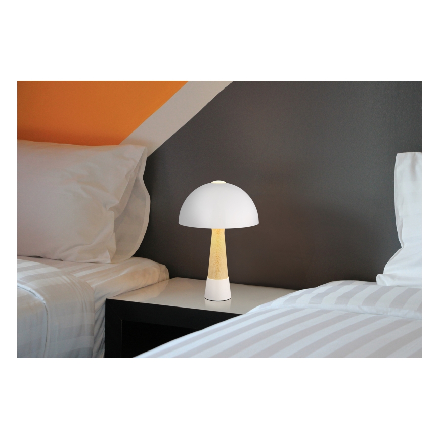 Globo - Stolná lampa 1xE27ILLU/40W/230V biela