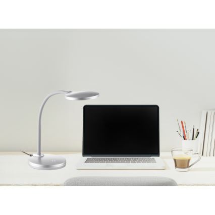 Globo - LED Stmievateľná dotyková stolná lampa LED/4W/230V strieborná