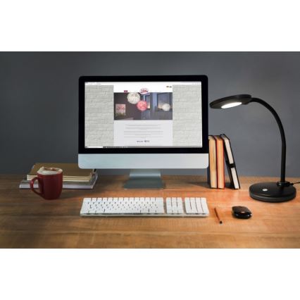 Globo - LED Stmievateľná dotyková stolná lampa LED/4,6W/230V čierna
