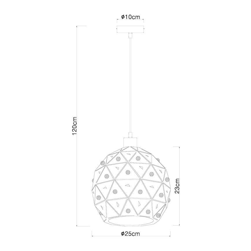 Globo 54029H - Luster na lanku JODIE 1xE27/60W/230V pr. 25 cm