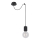 Globo 54030-1HLU - Závesný luster na lanku HERMINE 1xE27/60W/230V
