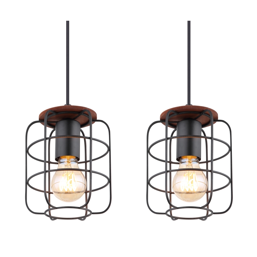 Globo - Závesné svietidlo na lankách 4xE27/40W/230V