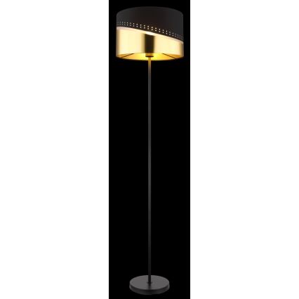 Globo - Stojacia lampa 1xE27/60W/230V pr. 35 cm čierna/zlatá