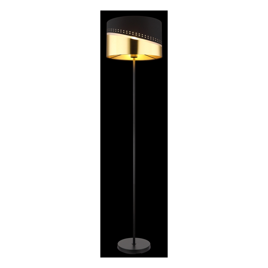 Globo - Stojacia lampa 1xE27/60W/230V pr. 35 cm čierna/zlatá