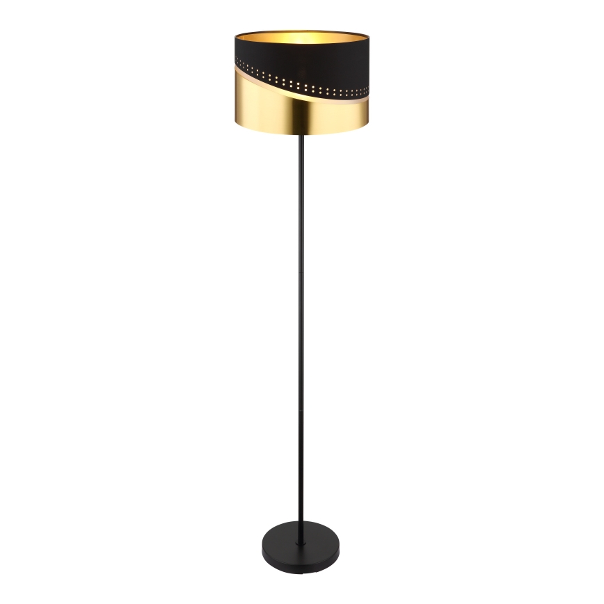 Globo - Stojacia lampa 1xE27/60W/230V pr. 35 cm čierna/zlatá
