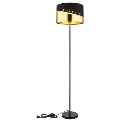 Globo - Stojacia lampa 1xE27/60W/230V pr. 35 cm čierna/zlatá
