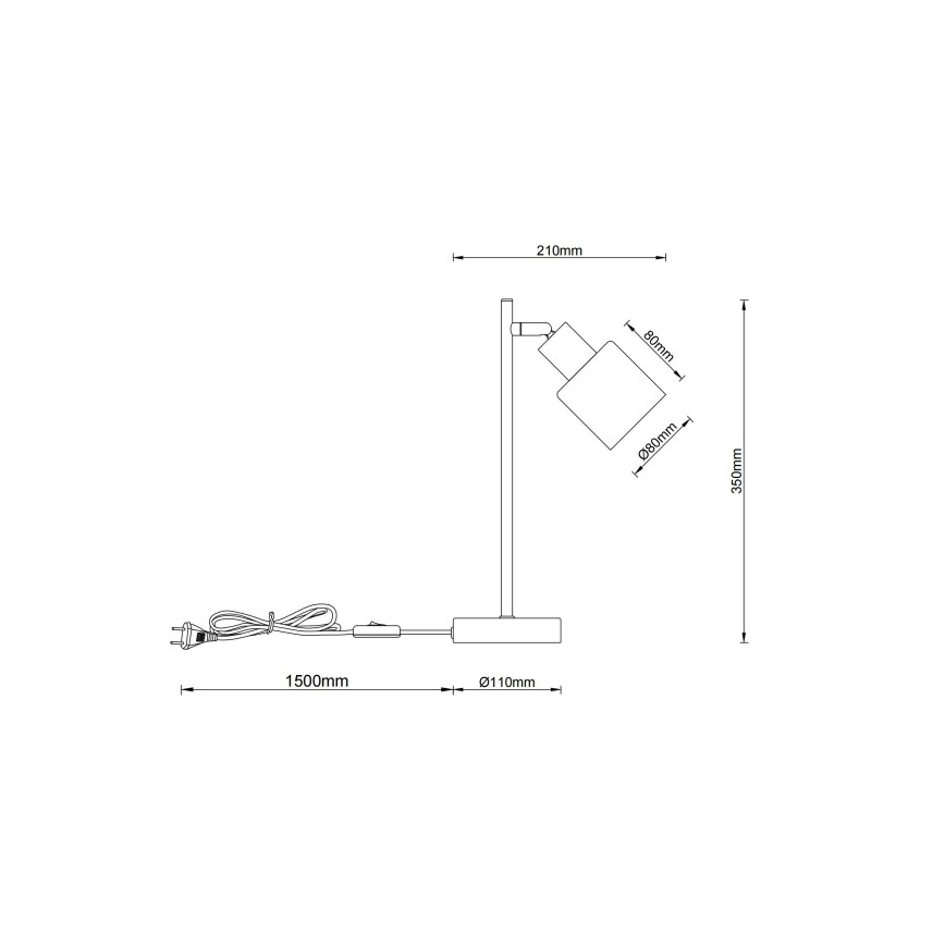 Globo - Stolná lampa 1xE14/25W/230V