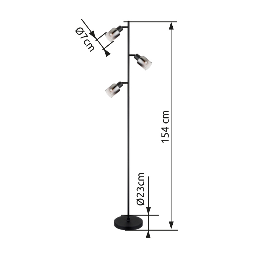 Globo - Stojacia lampa 3xE14/40W/230V