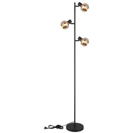 Globo - Stojacia lampa 3xE14/40W/230V čierna