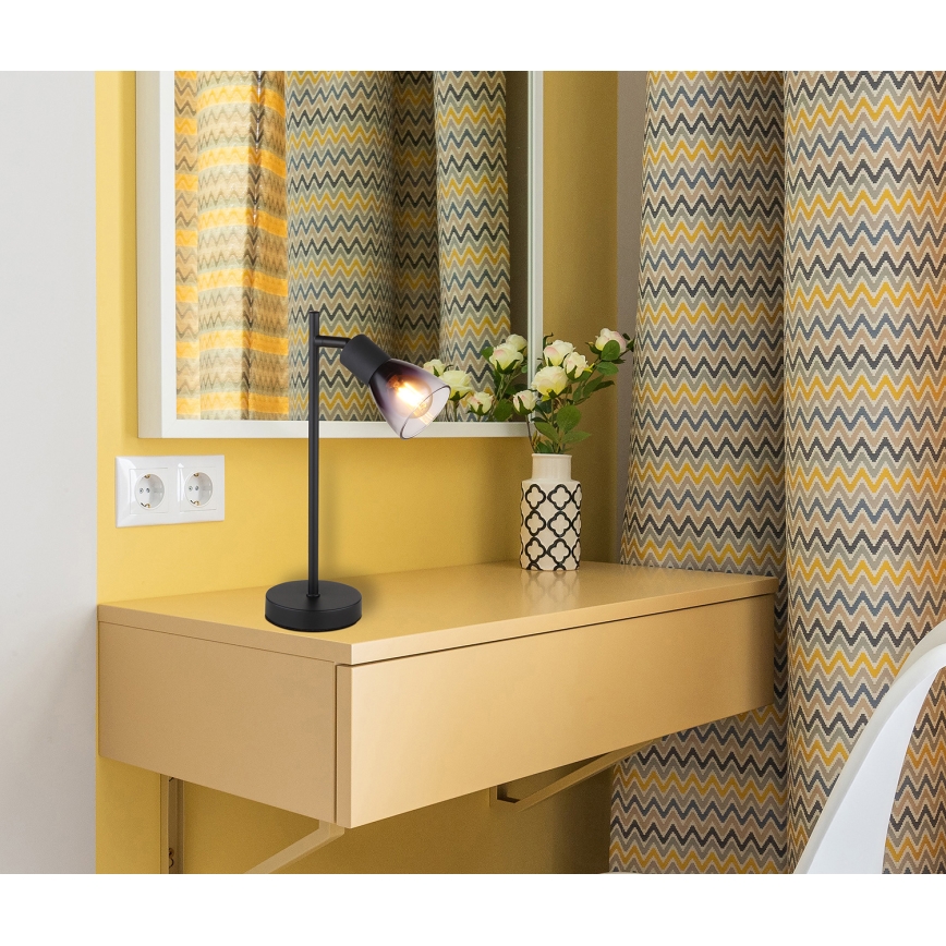 Globo - Stolná lampa 1xE14/25W/230V čierna