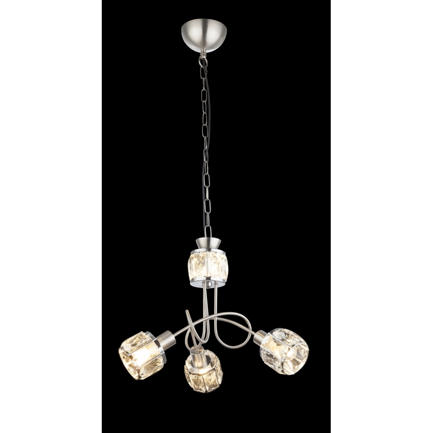 Globo - LED Luster na reťazi 3xE14/40W/230V + LED/5W
