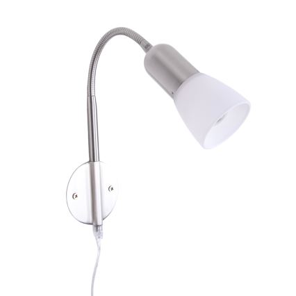 Globo - Flexibilná lampička 1xE14/40W/230V matný chróm