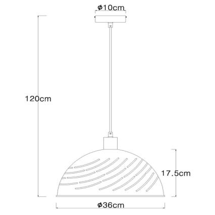 Globo - Luster na lanku 1xE27/60W/230V