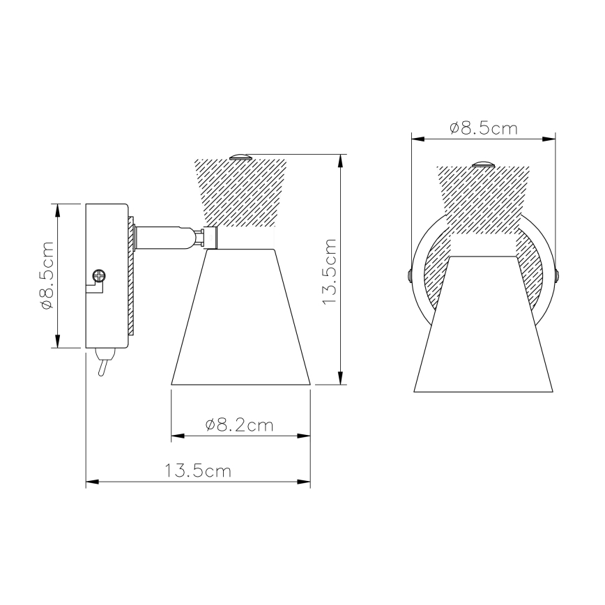 Globo - Nástenné bodové svietidlo 1xE14/25W/230V