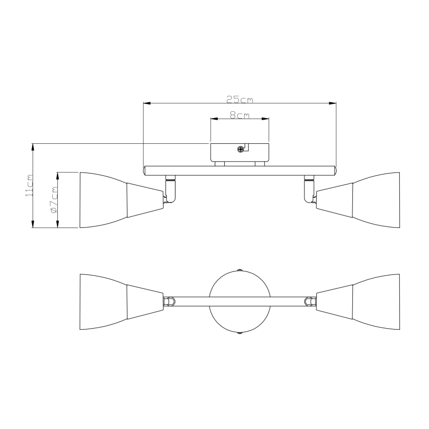 Globo - Luster 1xE27/60W/230V