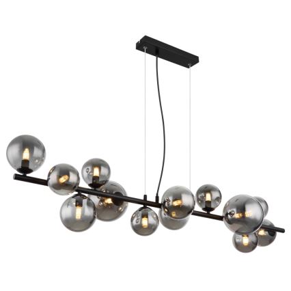 Globo - LED Luster na lanku 13xG9/3,5W/230V dymová/čierna