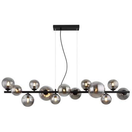 Globo - LED Luster na lanku 13xG9/3,5W/230V dymová/čierna