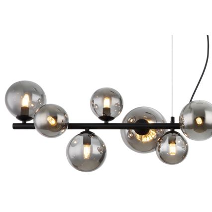 Globo - LED Luster na lanku 13xG9/3,5W/230V dymová/čierna