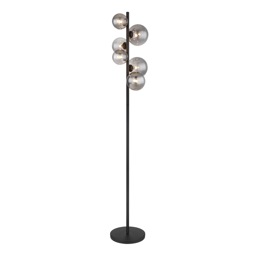 Globo - LED Stojacia lampa 6xG9/3,5W/230V dymová/čierna