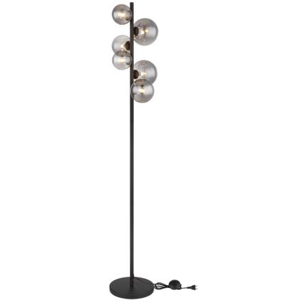 Globo - LED Stojacia lampa 6xG9/3,5W/230V dymová/čierna