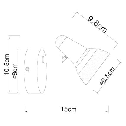 Globo - LED Nástenné bodové svietidlo LED/4W/230V