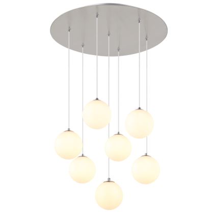 Globo - LED Luster na lanku 7xG9/3,5W/230V biela
